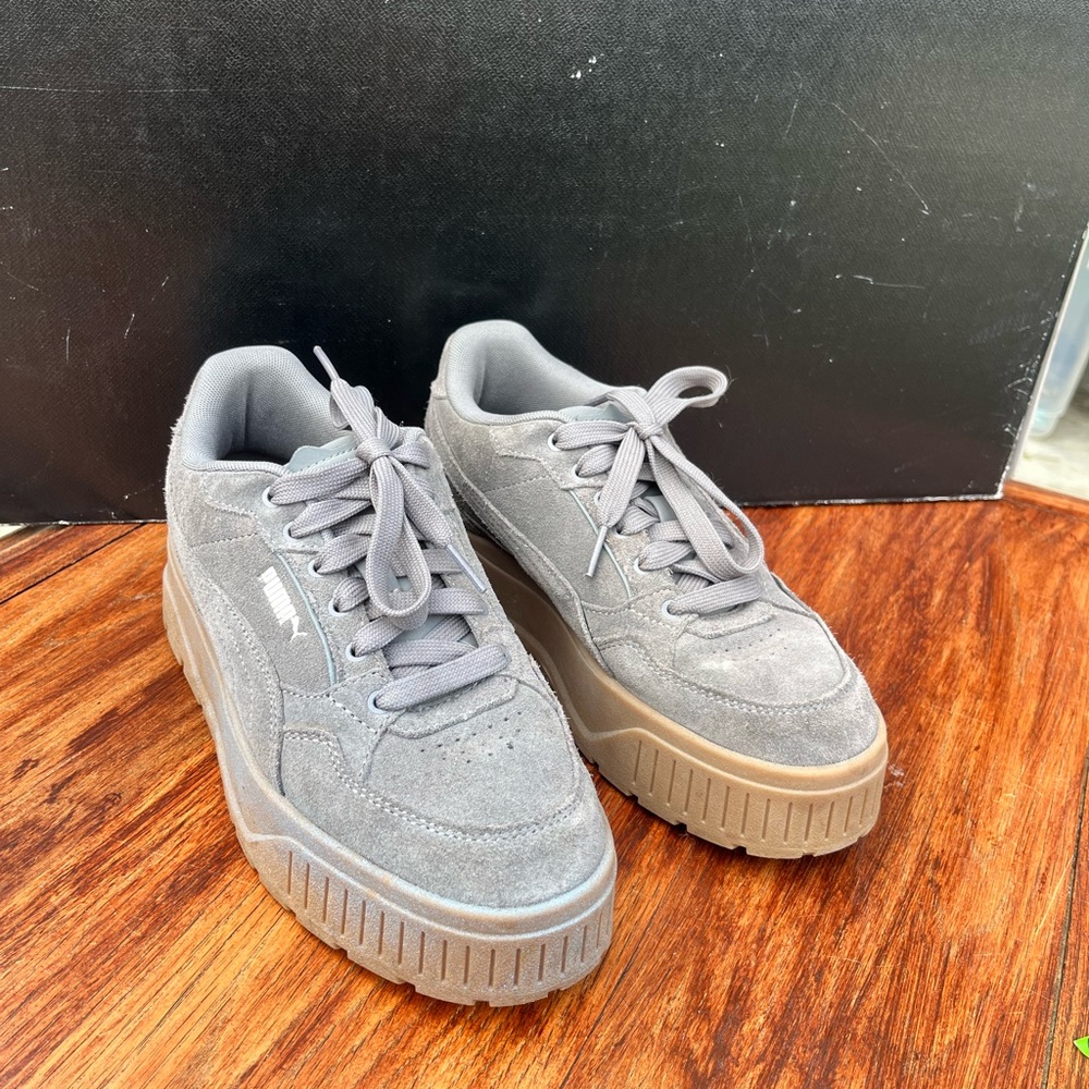 Puma Gray Platform Sneakers